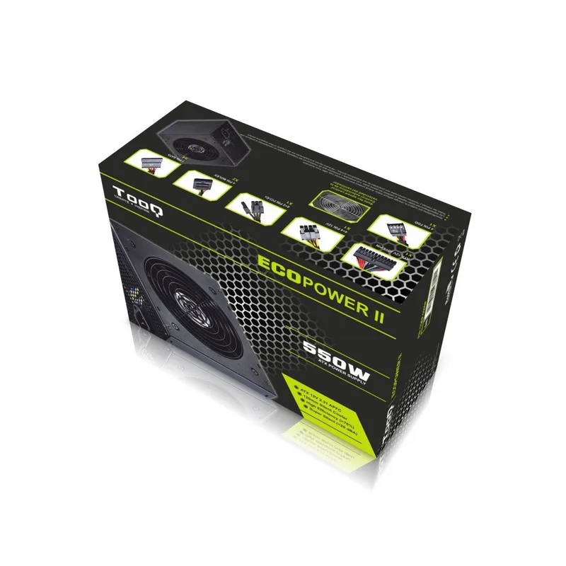 Nanocable Fuente Alimentacion 550W Tooq Pfc-activo 4SATA 12CM ATX - foto 2