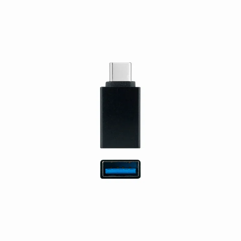 Nanocable Adaptador Nano Cable USB C/m - USB A/h 3.1 Negro - foto 4