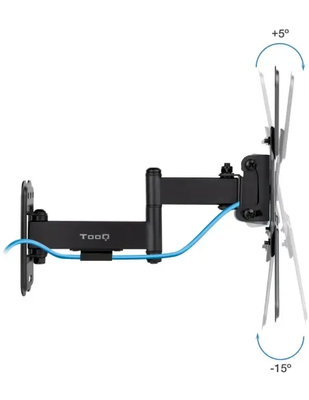 SOPORTE PARED MONITOR/TV TOOQ LP1344TN-B 13/43 MAX.20KG NEGRO INCLINABLE/GIRATORIO