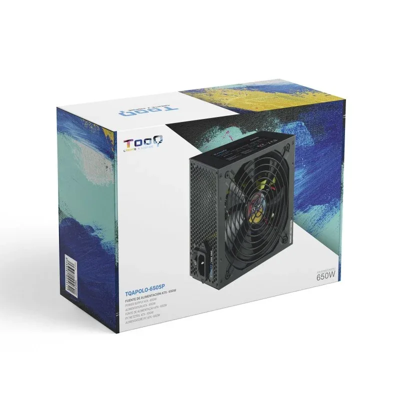 FUENTE ALIMENTACION 650W TOOQ PFC-ACTIVO 80+BRONZE 12CM ATX