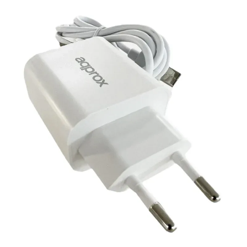 CARGADOR USB PARED APPROX USB3.0 CABLE  USB-C 18W CARGA RAPIDA BLANCO