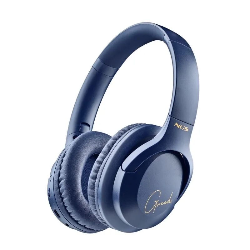 AURICULARES C/MICROFONO NGS ARCTICA GREED INALÁMBRICOS AZUL