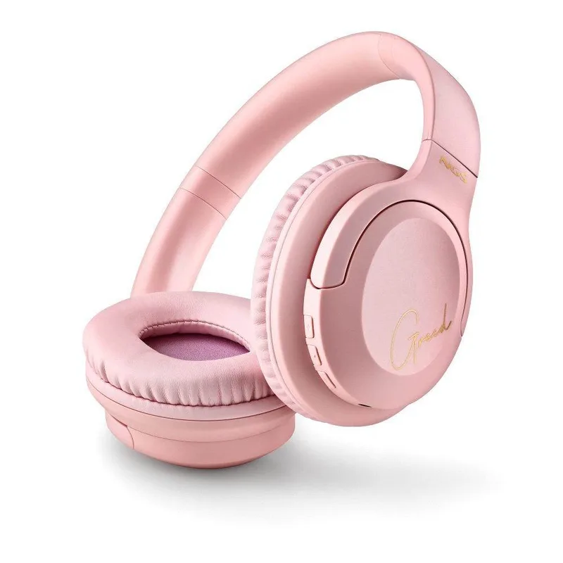 AURICULARES C/MICROFONO NGS ARCTICA GREED INALAMBRICOS ROSA
