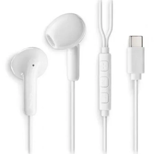 AURICULARES C/MICROFONO NGS CROSS GLIDE USB-C BLANCO C/CABLE