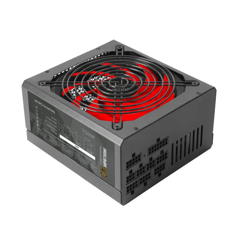 FUENTE ALIMENTACION 750W MARS GAMING PFC-ACTIVO 80+BRONZE 12CM ATX