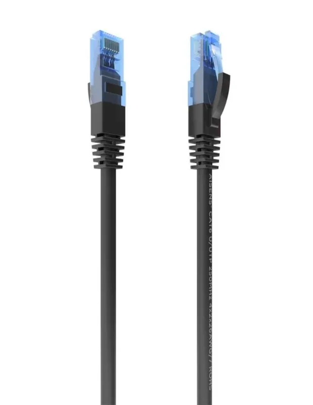 LATIGUILLO/CABLE RED AISENS RJ45 CAT.6 UTP AWG26 CCA 0.75M NEGRO