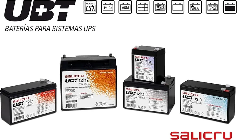 BATERIA SAI SALICRU UBT 12V/9AH - foto 2