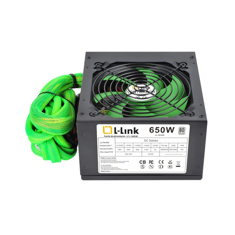 FUENTE ALIMENTACION 650W L-LINK LL-PS-650 4SATA 12CM ATX