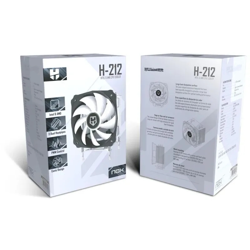 REFRIGERADOR CPU NOX HUMMER H-212 INTEL/AMD - foto 3