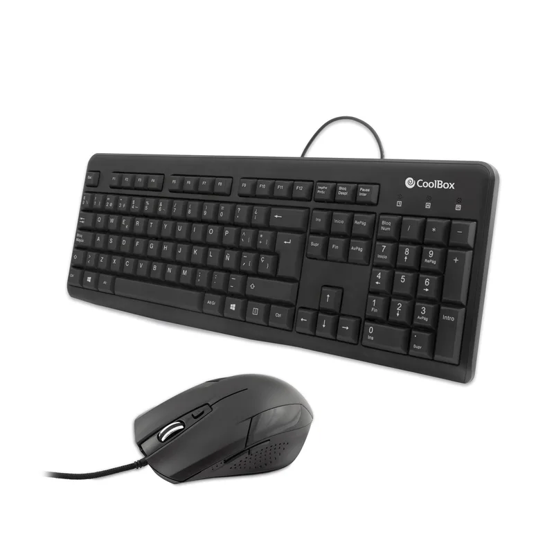 COMBO TECLADO/RATON COOLBOX USB NEGRO (PC-CASE) - foto 2