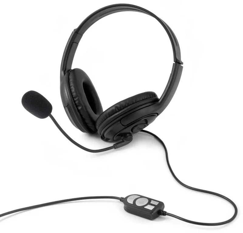 Auriculares C/microfono Coolbox Coolchat U1 USB Negro - foto 2