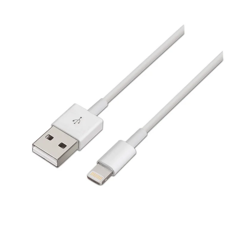 CABLE USB AISENS USB2.0 LIGHTNING/M - USB A/M 1.0M BLANCO