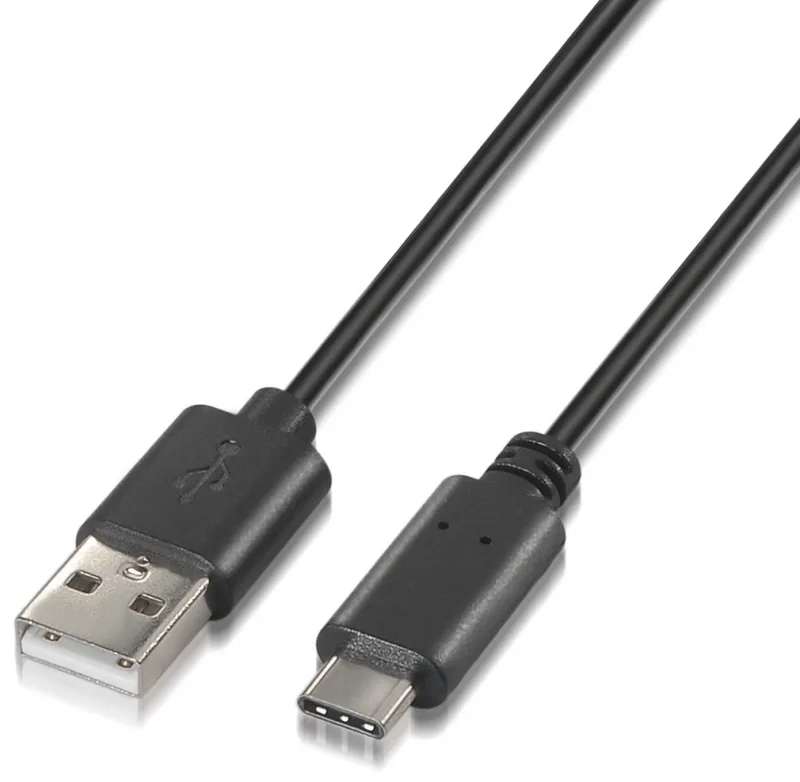 CABLE USB AISENS USB2.0 3A USB-C/M - A/M 1.0M NEGRO