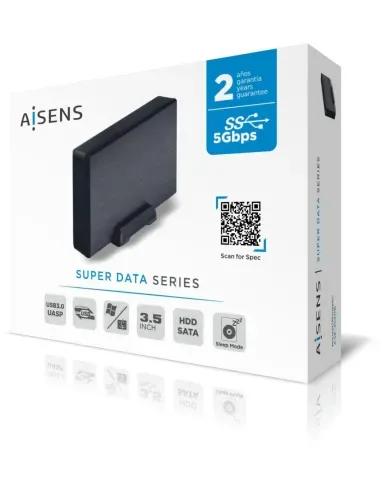 CAJA HDD AISENS ASE-3530B 3.5'' SATA USB3.0/3.1 GEN1 NEGRA