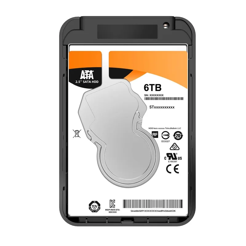 CAJA HDD AISENS ASE-2521B 2.5'' SATA USB3.0/3.1 9,5MM GEN1 NEGRA - foto 3