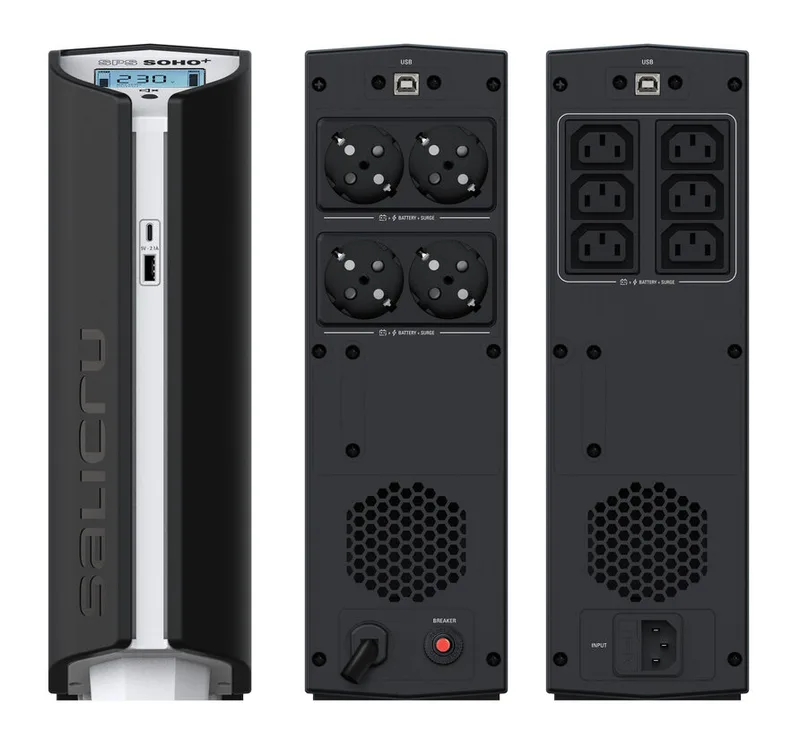 SAI 750VA SALICRU SPS SOHO+ IEC NEGRO