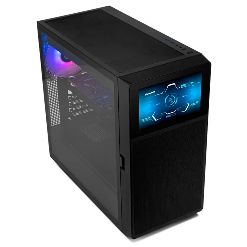 CAJA SEMITORRE/ATX NOX HUMMER NEMESIS S/FUENTE USB3.0 NEGRA ARGB C/VENTANA