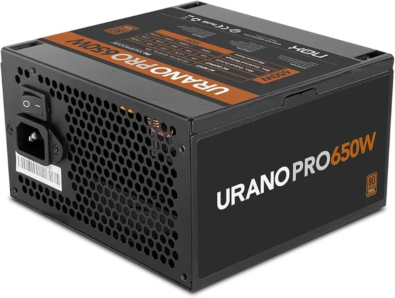 FUENTE ALIMENTACION 650W NOX URANO PRO PFC-ACTIVO 80+BRONZE 12CM ATX