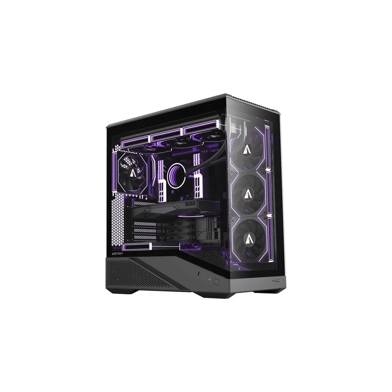 CAJA SEMITORRE/ATX ABYSM ARIAN FRAME A400 S/FUENTE USB-C NEGRA C/VENTANA
