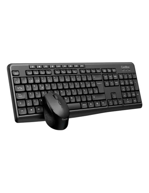 COMBO TECLADO/RATON COOLBOX KTR-03W INALAMBRICO NEGRO