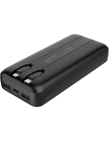 POWERBANK COOLBOX DP20 20000MAH CABLE INTEGRADO NEGRO