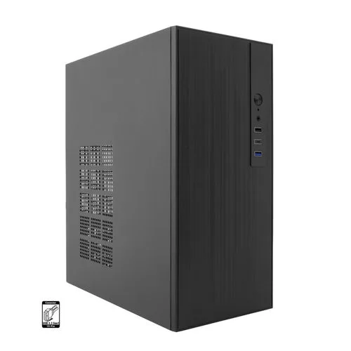 CAJA SEMITORRE/MICRO-ATX COOLBOX M460 S/FUENTE USB-C NEGRA