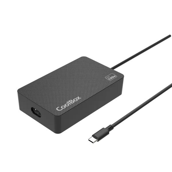 CARGADOR USB PARED COOLBOX GAN 100W CHARGEMASTER 4 PRO NEGRO