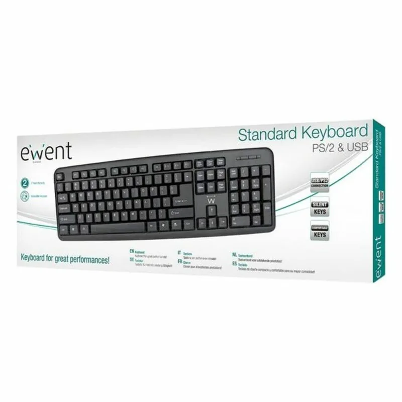 TECLADO EWENT EW3109 SLIM USB NEGRO - foto 4