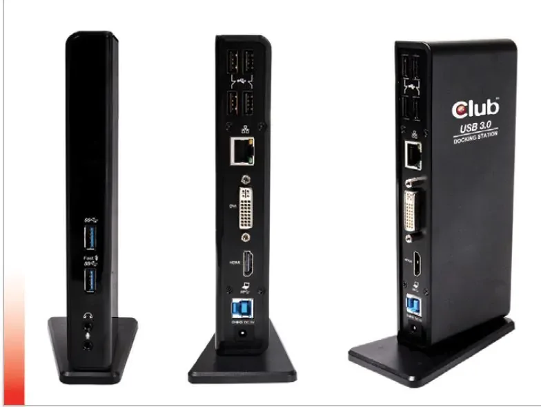 DOCKING CLUB 3D USB-A/DVI/DP/HDMI NEGRO - foto 2