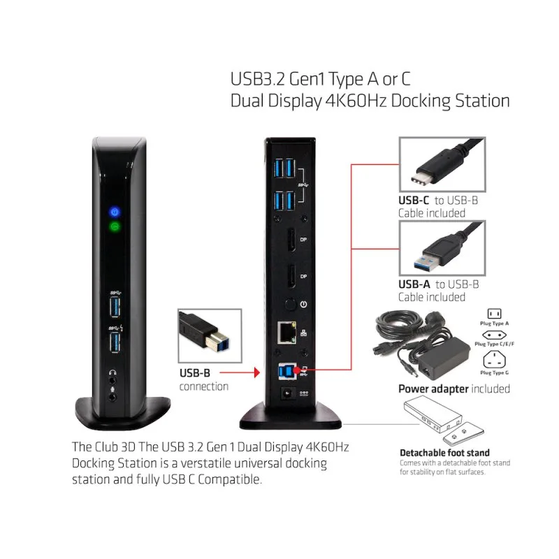 DOCKING CLUB 3D 15EN1 USB-C 65W NEGRO - foto 4
