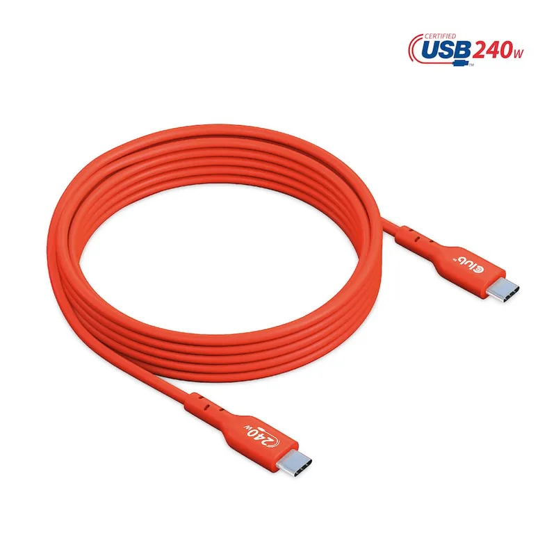 CABLE USB2 TYPE-C CLUB 3D CERTIFICADO DATA 480MB PD 240W(48V/5A) EPR M/M 1M
