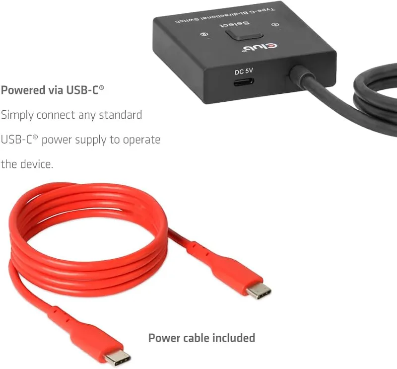 SWITCH CLUB 3D USB-C BIDIRECCIONAL DE VIDEO+DATOS+PD - foto 3