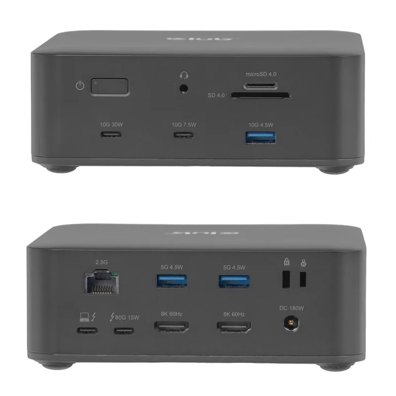 DOCKING CLUB 3D THUNDERBOLT 5 13-1 SSD M.2 2x HDMI 8K60HZ 180W - foto 3