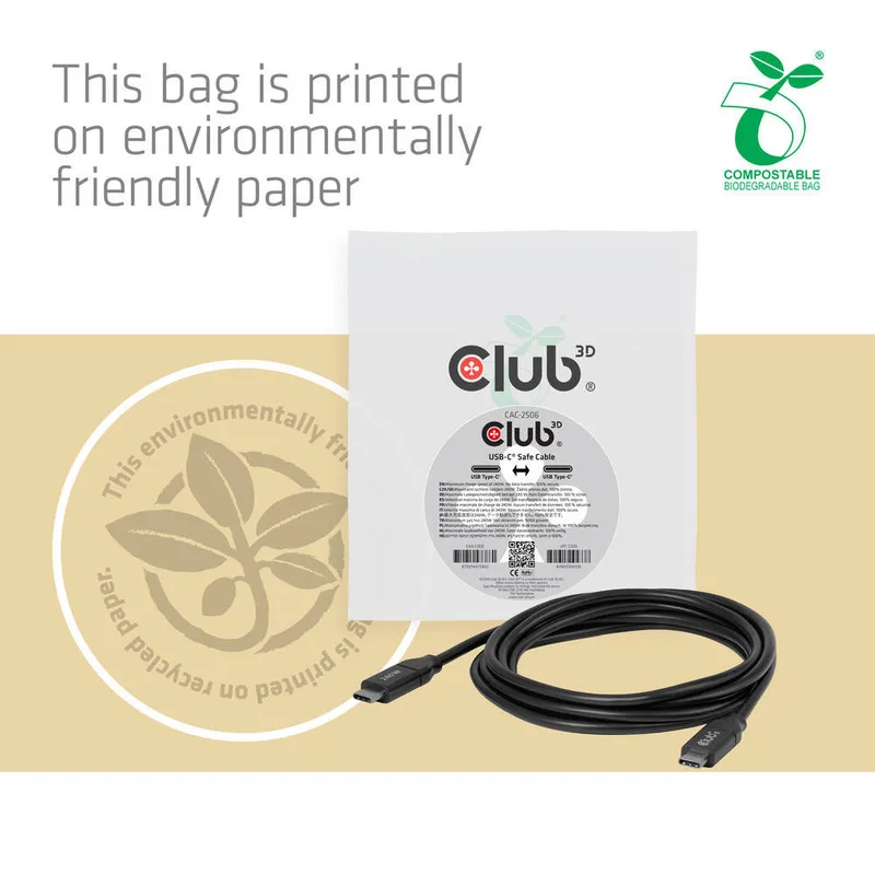 Club-3d Cable Usb-c Club 3D Carga Segura 240W NO Data 2m/6.56ft - foto 4