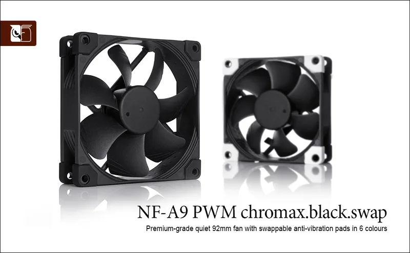 VENTILADOR 9CM NOCTUA NF-A9 PWM CH.BK.S CHROMAX BLACK SWAP