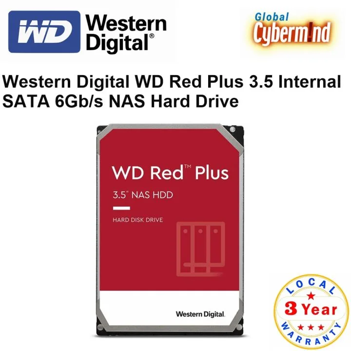 Disco Duro HDD Western Digital NAS 3.5 4TB 128MB SATA3 RED PLUS - foto 3