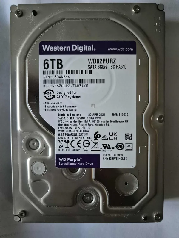 Disco Duro HDD Western Digital 3.5 4TB 128MB SATA3 PURPLE - foto 3
