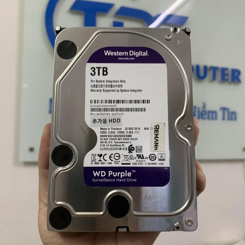 Disco Duro HDD Western Digital 3.5 8TB 540RPM SATA3 PURPLE - foto 4
