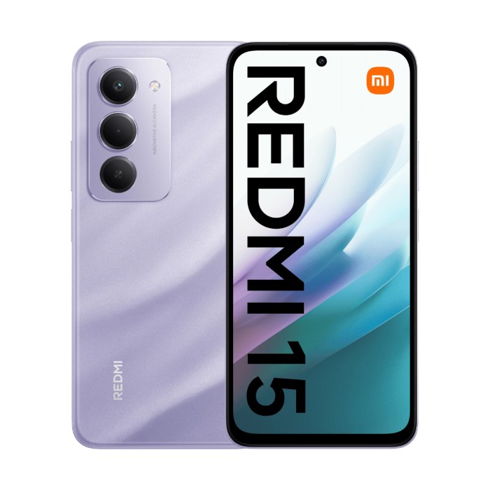 SMARTPHONE XIAOMI REDMI 15 NFC 6,90 4G HD+ DUALSIM HD+ 144Hz 8GB/256GB SANDY PURPLE