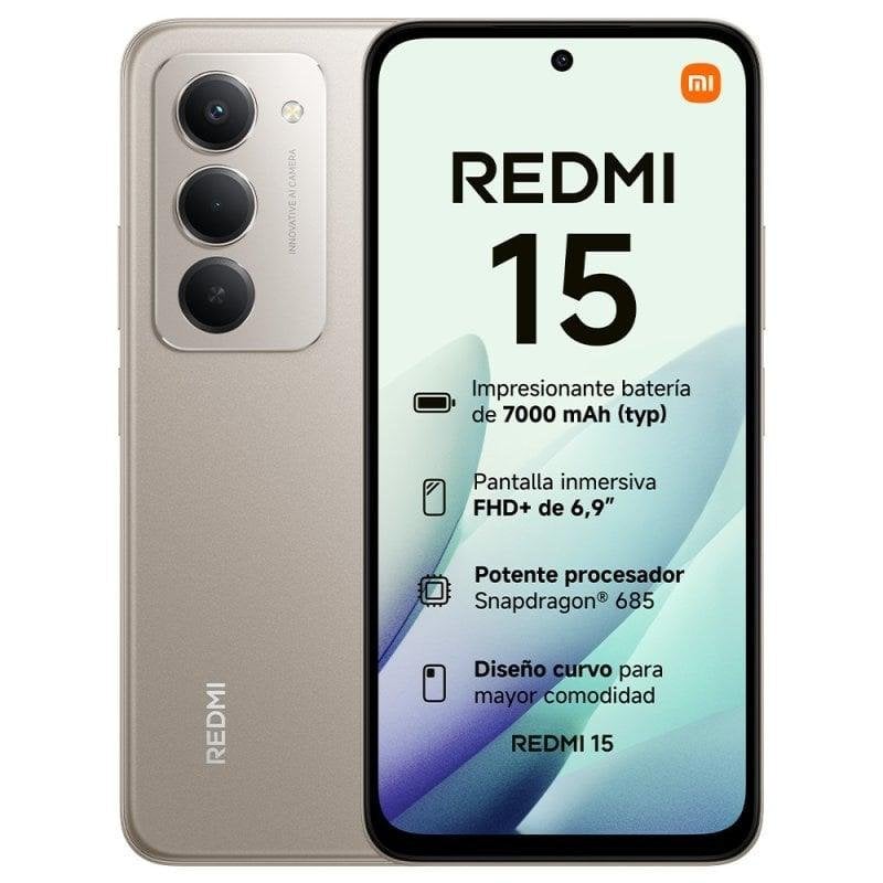SMARTPHONE XIAOMI REDMI 15 NFC 6,90 4G HD+ DUALSIM HD+ 144Hz 6GB/128GB TITAN GRAY - miniatura 2