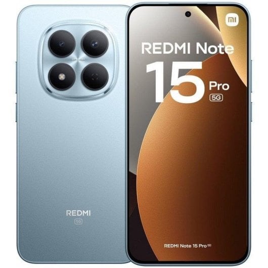 SMARTPHONE XIAOMI REDMI NOTE 15 PRO+ 5G 6,83 8GB RAM 256GB ROM GLACIER BLUE